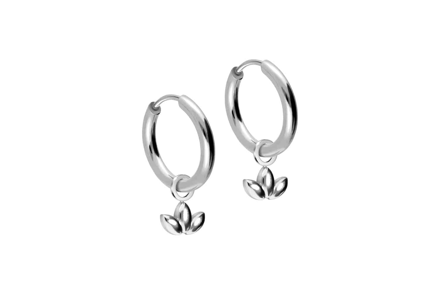 Chirurgenstahl Ohrclicker Creolen LOTUSBLÜTE von Piercingline